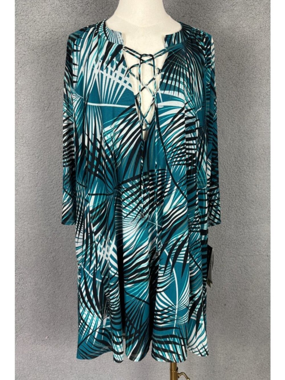 COCO REEF Endless Summer Wanderlust Cover-up Dress Teal Medium NWT's.